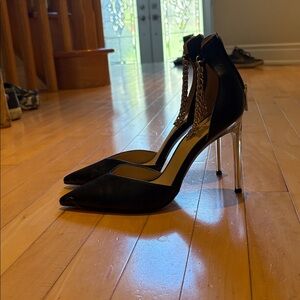 GUESS Stefany G-Chain Ankle Strap Pumps